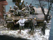 Diorama titled Where Is Ivan? depicting a scene from the Eastern Front of World War II - photo No. 2 - front view
