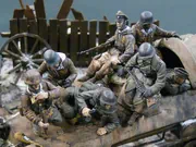 Diorama titled Where Is Ivan? depicting a scene from the Eastern Front of World War II - photo No.3 - close-up
