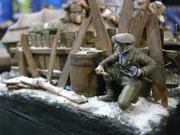 Diorama titled Where Is Ivan? depicting a scene from the Eastern Front of World War II - photo No. 10 - close-up