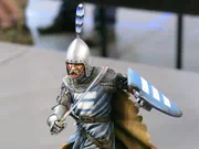 Figure of a knight in chain mail and partial plate armor - photo No. 2 - close-up