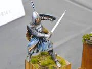 Figure of a knight in chain mail and partial plate armor - photo No. 3 - side view