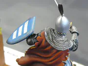 Figure of a knight in chain mail and partial plate armor - photo No. 5 - rear view