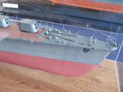 Paper model of the Japanese Nisshin warship, version with seaplanes - photo No. 2 - close-up