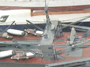 Paper model of the Japanese Nisshin warship, version with seaplanes - photo No. 10 - close-up