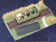 Paper model of a utility wagon built in H0 scale - photo No. 2 - top view
