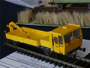 Paper model of the WM-15A rail vehicle built in H0 scale - photo No. 2 - side view
