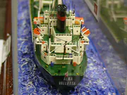 Plastic model of the bulk carrier M/S Alna - photo No. 5 - rear view