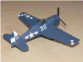 A plastic model of the Grumman F6F Hellcat aircraft - photo no 4.