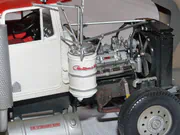 Plastic model of the Kenworth W900 wrecker built to a 1:25 scale - photo No. 5 - close-up
