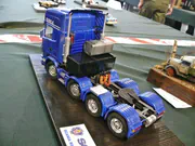 Plastic model of the Scania R500 V8 8x4 truck built from an Italeri kit - photo No. 5 - rear view