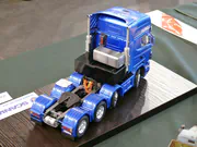 Plastic model of the Scania R500 V8 8x4 truck built from an Italeri kit - photo No. 6 - rear view