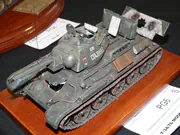 Plastic model of the Soviet T-34/76 Model 1943 tank - photo No. 3 - side view