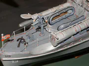 Plastic model of a German S-class torpedo boat - photo No. 4 - close-up