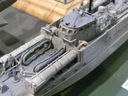Plastic model of a German S-class torpedo boat - photo No. 5 - close-up
