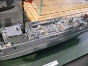 Plastic model of a German S-class torpedo boat - photo No. 6 - close-up