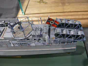 Plastic model of a German S-class torpedo boat - photo No. 8 - close-up