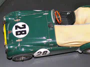 1:24 scale plastic model of the Triumph TR2 that competed in the 1955 Le Mans race - photo No. 3 - close-up