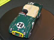 1:24 scale plastic model of the Triumph TR2 that competed in the 1955 Le Mans race - photo No. 4 - top view