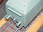 Plastic model of a Polish Tw1 armored locomotive - photo No. 4 - close-up