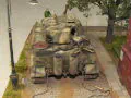 Diorama with a plastic model of the atypical Tiger tank - photo no 11