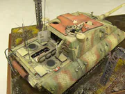 Modeler's vision - a diorama with a plastic model of the E-100 German armored vehicle, which never went into production - photo No. 8 - close-up