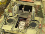 Modeler's vision - a diorama with a plastic model of the E-100 German armored vehicle, which never went into production - photo No. 10 - close-up