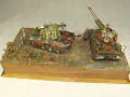 Link to photos of a diorama with plastic models of prototype anti-aircraft weapon from the end of WWII.