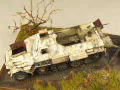 Diorama with plastic models of the SdKfz 8 armored vehicle and the PaK 44 anti-tank gun - photo no 6