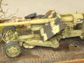 Diorama with plastic models of the SdKfz 8 armored vehicle and the PaK 44 anti-tank gun - photo no 16