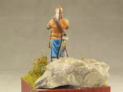 Resin miniature of a Native American - photo No. 4 - rear view