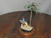 Miniature of a Tuareg warrior built in 1:32 scale - photo No. 1 - rear view