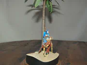Miniature of a Tuareg warrior built in 1:32 scale - photo No. 4 - side view
