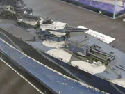 Scratch-built scale model of the British battleship HMS Rodney - photo No. 2 - side view