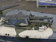 Scratch-built scale model of the British battleship HMS Rodney - photo No. 3 - close-up