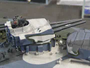 Scratch-built scale model of the British battleship HMS Rodney - photo No. 4 - close-up