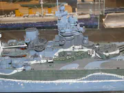 Scratch-built scale model of the British battleship HMS Rodney - photo No. 6 - side view