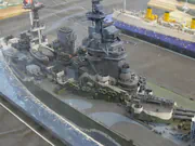 Scratch-built scale model of the British battleship HMS Rodney - photo No. 7 - side view