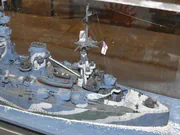 Scratch-built scale model of the British battleship HMS Rodney - photo No. 9 - side view