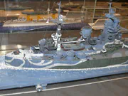Scratch-built scale model of the British battleship HMS Rodney - photo No. 10 - side view