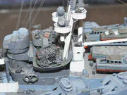 Scratch-built scale model of the British battleship HMS Rodney - photo No. 11 - close-up