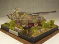 Modeler's vision - a diorama with a plastic model of the Jagdpanther II tank destroyer which had only existed at the design stage - photo no 2