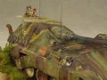 Modeler's vision - a diorama with a plastic model of the Jagdpanther II tank destroyer which had only existed at the design stage - photo no 10
