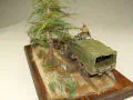 Diorama depicts WWII scene with the American Dodge WC-63 military truck - photo no 7
