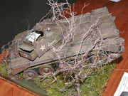 1:25 scale paper model of the British Crusader III AA Mk III anti-aircraft tank - photo No. 3 - side view