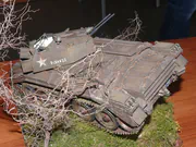 1:25 scale paper model of the British Crusader III AA Mk III anti-aircraft tank - photo No. 4 - side view