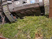 1:25 scale paper model of the British Crusader III AA Mk III anti-aircraft tank - photo No. 6 - underside view
