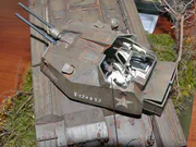 1:25 scale paper model of the British Crusader III AA Mk III anti-aircraft tank - photo No. 7 - close-up