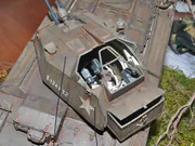 1:25 scale paper model of the British Crusader III AA Mk III anti-aircraft tank - photo No. 8 - close-up
