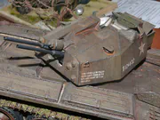 1:25 scale paper model of the British Crusader III AA Mk III anti-aircraft tank - photo No. 9 - close-up