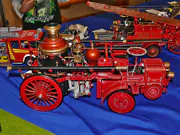 1:12 scale plastic model of the Christie fire truck built from an AMT kit - photo No. 2 - side view